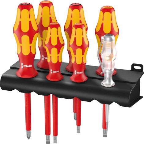Kit tournevis emballage 7 pcs, isolé plate et cruciforme (1/5)