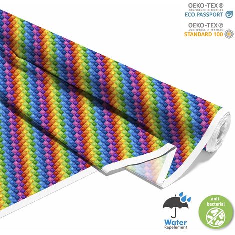 TESSUTI DECORATIVI PER ESTERNI OXFORD - Motivo Rainbow Blocks (1/5)