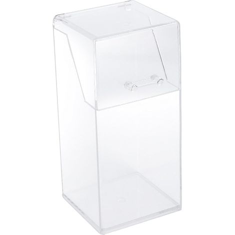 Organisateur de pinceaux de maquillage en plastique avec couvercle, grande capacité, boîte de rangement transparente pour pinceaux de maquillage et crayons à sourcils, Default (1/5)