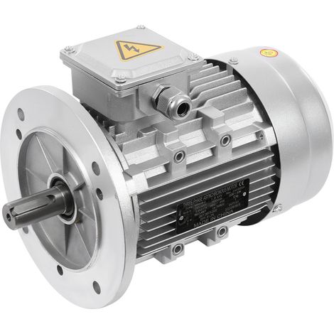 Moteur triphasé 1,5 kW 400 V en aluminium avec 2850 tr/min, indice de protection IP55, moteur triphasé pour industrie, ventilateurs, compresseurs et installations de transport, diamètre d'arbre 24mm (1/5)