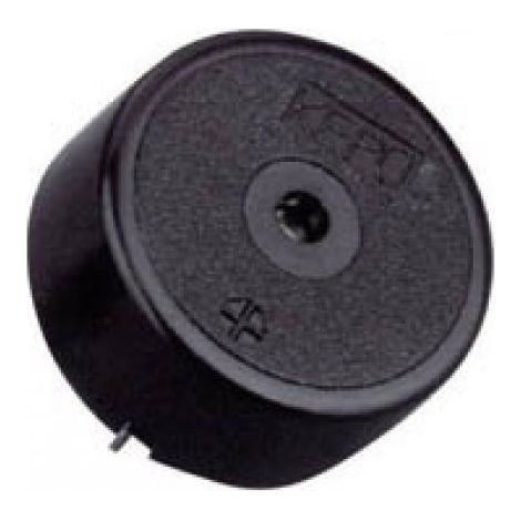 Buzzer piezoceramico con circuito oscillatore per circuito stampato, ⌀23mm, 85dB, 12Vdc 10mA - Kepo KPI-G2610 (1/2)