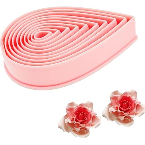 10 Pcs Water Drop Shape Waterdrop Cookie Cutters Flower Shape Cookie Cutter Fondant Pastry Decoration (1/4)
