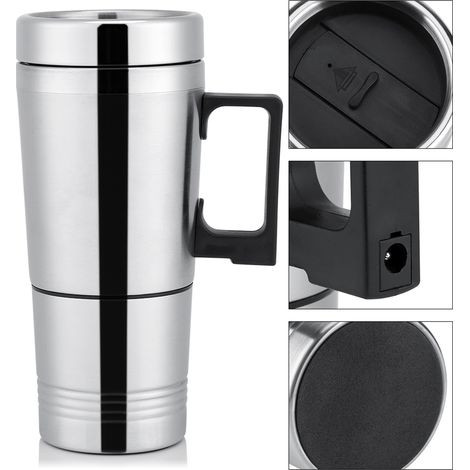 Mug électrique chauffant pour voiture 12V/24V 300ml (café, thé, eau) (1/5)