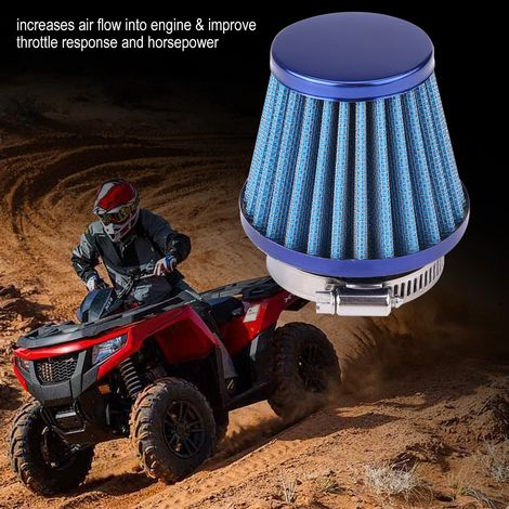 44-mm-Luftfilter für GY6 150-ccm-Quad, ATV, Buggy, Go-Kart, Roller, Motorrad (Blau) (1/5)