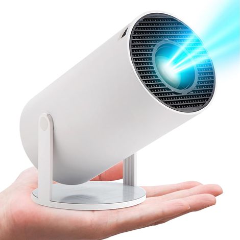 Filiyano – projecteur HY300 4 K – Mini projecteur HY300 4 K, Android 11, 1080p, 200 ANSI, BT5.0, projection réglable (1/5)