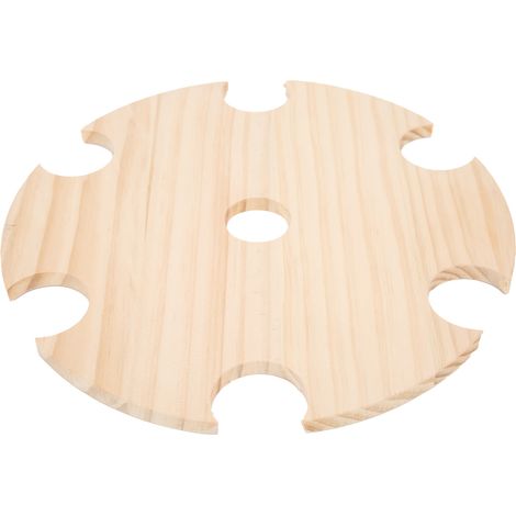 Porte-verres et support de bouteille en bois pour 6 verres à vin et 1 bouteille, rangement à vin (1/5)