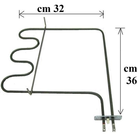 RESISTENZA FORNO REX ELECTROLUX ZANUSSI CASTOR 1200  W - 3570076038 (1/5)