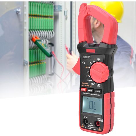 Multimètre numérique portable multifonction TA8315C avec affichage et fonction pince ampèremétrique – Mesureur de tension et de courant (1/5)