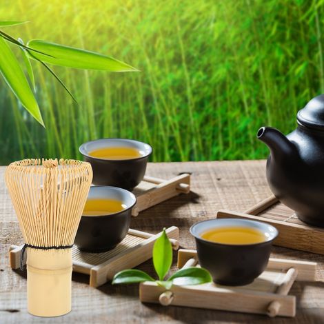 Traditioneller Matcha-Teebesen mit 120 Zinken – das perfekte Zubehör für die Matcha-Teezubereitung. (1/5)