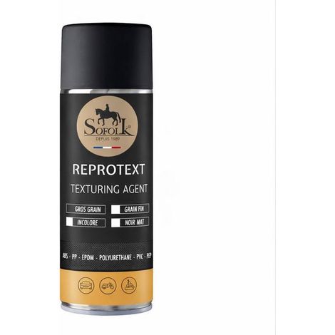 Texturant Plastique et Restructurant Surface – Finition Grainée Réaliste pour Réparation (NOIR MAT - RAL 9005, GRAIN FIN)