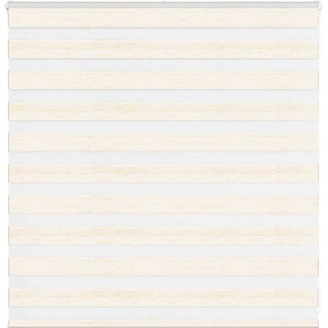 Doppelrollo Marmorbeige 150x100cm Stoffbreite 145,9 cm Polyester