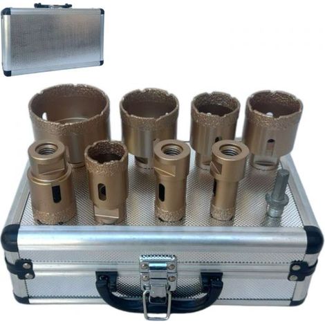 Kit 8 Pezzi Frese a Tazza Diamantate da 20 a 68mm per trapano e smerigliatrice (1/5)