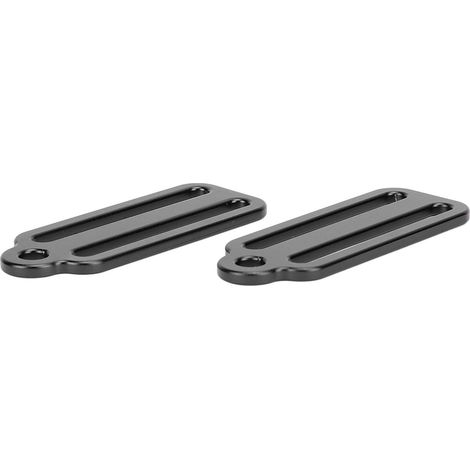 Boucles de fixation coulissantes pour sangles de plongée sous-marine, butées en alliage d'aluminium léger, sangles de maintien pour un réglage facile de la longueur, noir (1/5)