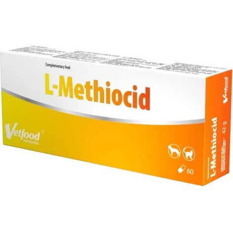 VetFood L-Methiocid wspomaga układ moczowy pies i kot 60 kapsułek