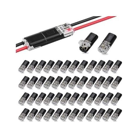Connecteurs étanches 12 V connecteurs 2 Broches bipolaires câbles Automobiles AWG 18-22 Format Compact éclairage et équipements Basse Tension (1/5)