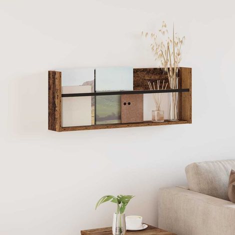 Magazinregal mit Regal Altholz 80 x 12 x 30 cm Holzwerkstoff