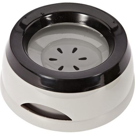 Gamelle Flottante Anti-Débordement et Anti-Étouffement pour Chien, Chat, Chiot (Gris) (1/5)