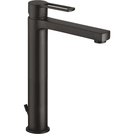 Paffoni Ringo Serie verlängerte Waschtischarmatur RIN085NO Messing - Mattschwarz (1/3)