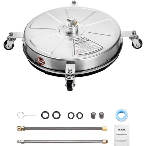 Nettoyeur de surface 465 mm avec 2 tiges, pour nettoyeur haute pression, nettoyage rapide du béton (1/5)