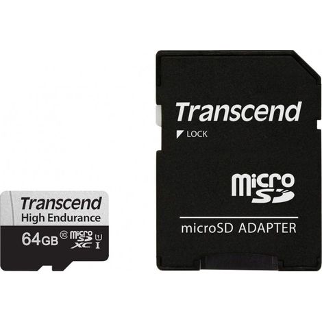 Transcend microSDXC 350V 64GB Class 10 UHS-I U1 (TS64GUSD350V) (1/2)