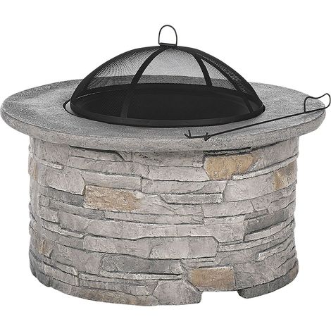 Grill-Feuerstelle TAMBORA Beton Grau (1/5)