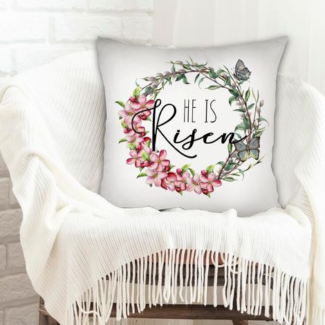 Housse de coussin décorative salon lavable en machine pour naissance de bébé