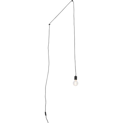 Design Pendant Light Black with Plug - Cavalux (1/5)