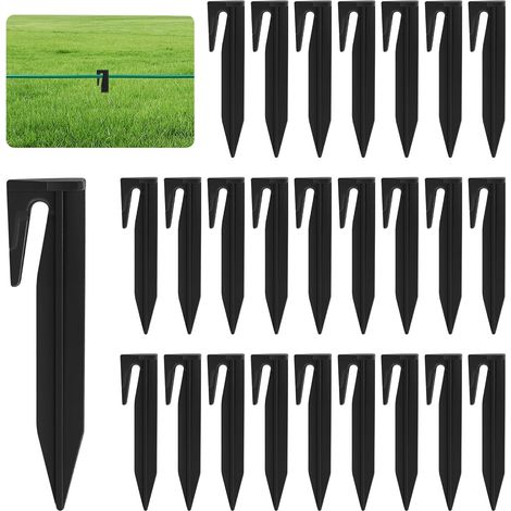 250 Pièces Piquet Fil Robot Tondeuse, Piquet Robot Tondeuse pour Tondeuses à Gazon Robotisées/Tente/Camping (1/5)
