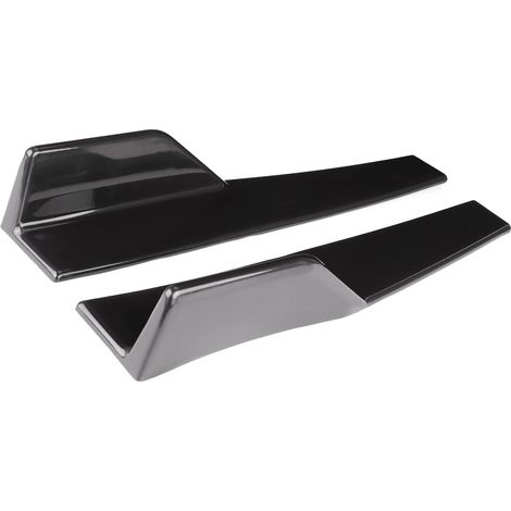 Une paire de jupes latérales universelles, de spoilers et d'un kit carrosserie diffuseur en noir brillant, 17,7 x 3,3 pouces. (1/5)