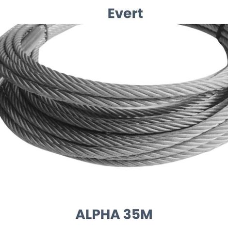 Cavo di ricambio Evert: cavo di sollevamento in acciaio Evert Alpha 35M (1/5)