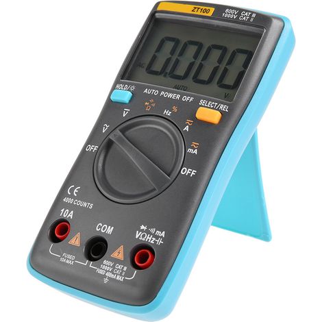 ZT100 4000 Count Mini Digital Tragbares Kondensator-Multimeter mit LCD-Anzeige und automatischer Anzeige. (1/5)