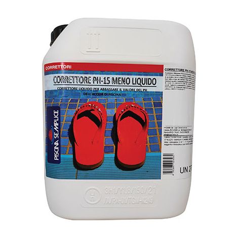 Regolatore ph meno 15% x piscina lapi liquido lt  5,5 Lapi