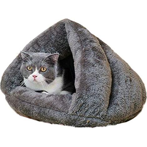 Cold Day Pet Chiot Chien Grotte Thermique Lit Chat Tente Lit Cônes En Forme De Cone De Chat Nid De Chat Cuddle Offre Un Sens De Sécurité Pour Un Meilleur Sommeil Convient Aux Petits Animaux (1/5)