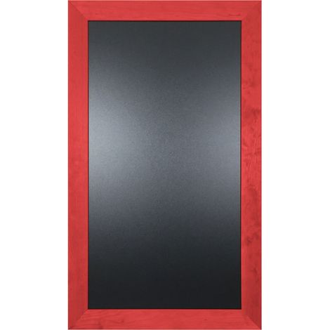 Ardoise murale double face avec moulure large couleur rouge vin, dimensions 108 x 63 cm (1/5)