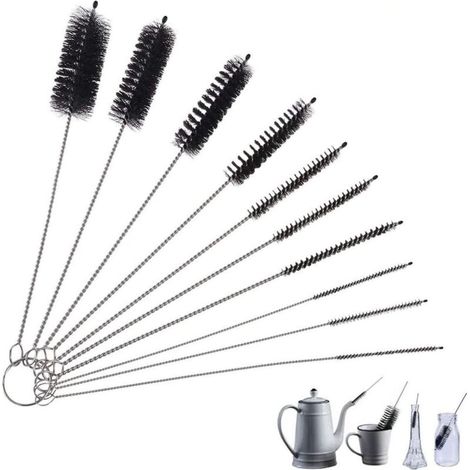 Brosse de nettoyage, lot de 10 goupillons pour bouilloires, théières et éviers (1/5)