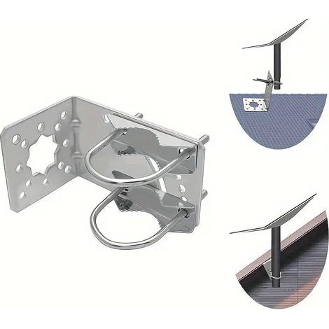 Starlink Satellitenschüssel V2 Antennenrohradapter, Mastmontage (1/4)