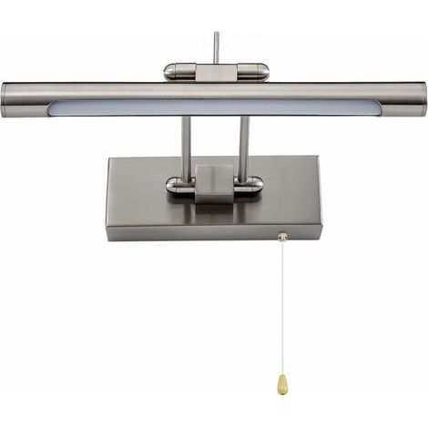 LED-Badezimmerwandleuchte – Verstellbarer Spiegel, Schutzart IP44 – 4000 K weißes Licht – 35 cm Länge – Zugschalter (1/4)