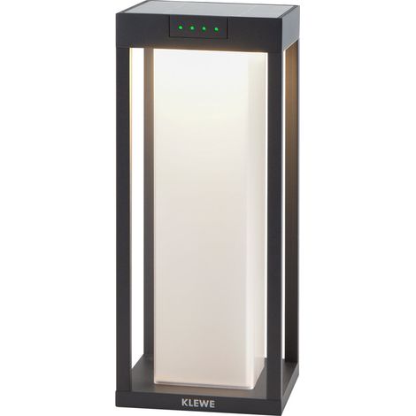 Borne solaire RADIA Noir Aluminium H35cm (1/2)