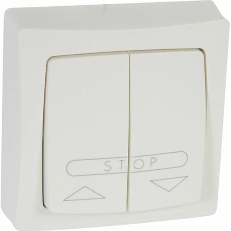 Poussoir pour volets roulants Appareillage saillie complet blanc LEGRAND 086010 (1/5)