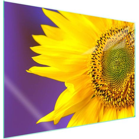 Protection de plaque de cuisson en verre 70x52 cm, motif floral (1/5)