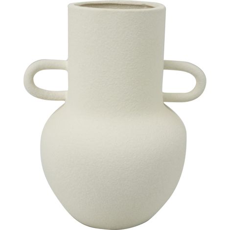 Kleine weiße Porzellanvase im böhmischen Stil für die Inneneinrichtung