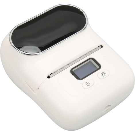 Imprimante thermique portable, imprimante de codes-barres pour étiquettes de prix et vêtements M110 blanche (1/5)