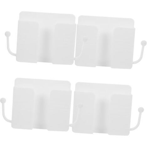 Wandmontierte Fernbedienungs-Aufbewahrungsbox, selbstklebender Wandhalter für Fernbedienung, Ladehalterung für Telefon, für Flur, Wohnzimmer, Schlafzimmer (10 x 3 x 9,5 cm)