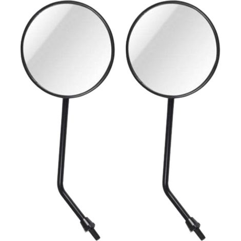 Set mit 2 schwarzen Motorrad-Rückspiegeln/Seitenspiegeln