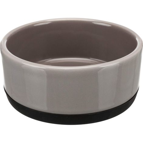 Gamelle, céramique/caoutchouc, 0, 4 l/ø 12 cm, gris