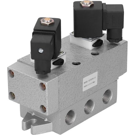 Électrovanne pneumatique 5/2 à double solénoïde, 220V AC 6Hz, raccord G1/2, modèle K25D2H-15 pour contrôle directionnel