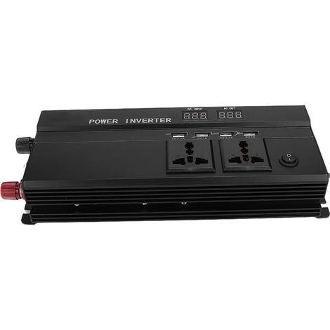 Onduleur auto 5000W 12V à 220V affichage LCD convertisseur adaptateur chargeur USB (1/5)