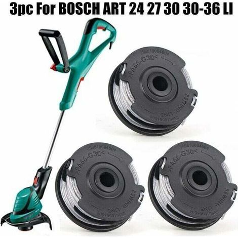 Lot De 3 Bobines Pour Débroussailleuse Bosch Art 24 27 30 30-36 Li 18 M 1,65 Mm.. (1/3)