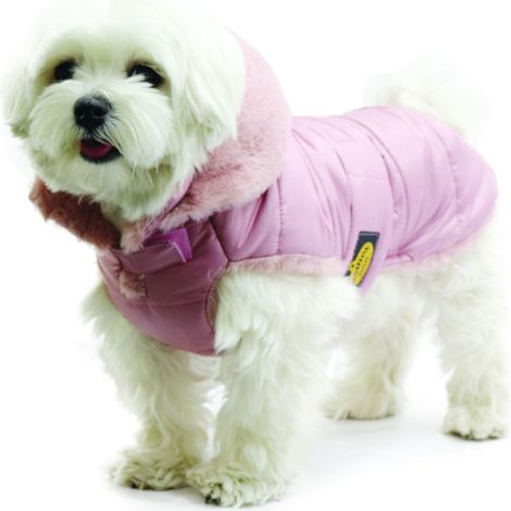 Fashion Dog Hunde-Steppmantel für Malteser - Rosa - 47 cm