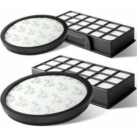 Lot de 2 filtres de rechange pour aspirateurs Rowenta X-Trem Power Cyclonic ZR006001 RO69xx RO72xx RO7230EA RO7260EA (1/5)
